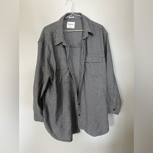 Abercrombie & Fitch Houndstooth Oversized Shirt